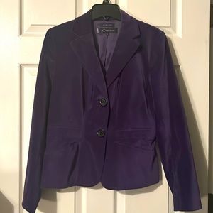 💋Closeout!! Women’s Anne Klein Dark Purple Velvet-like Jacket | Size 10